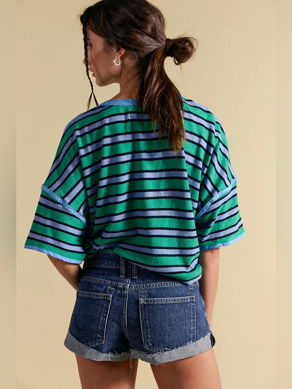 NWOT We The Free Clean Rugby Tee oversized - Picture 2 of 7